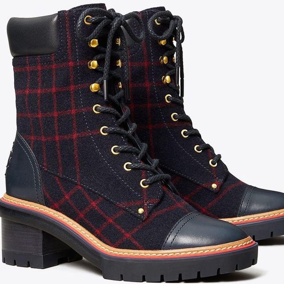 Tory Burch Blue Miller Lug Sole Bootie - Picture 3 of 11